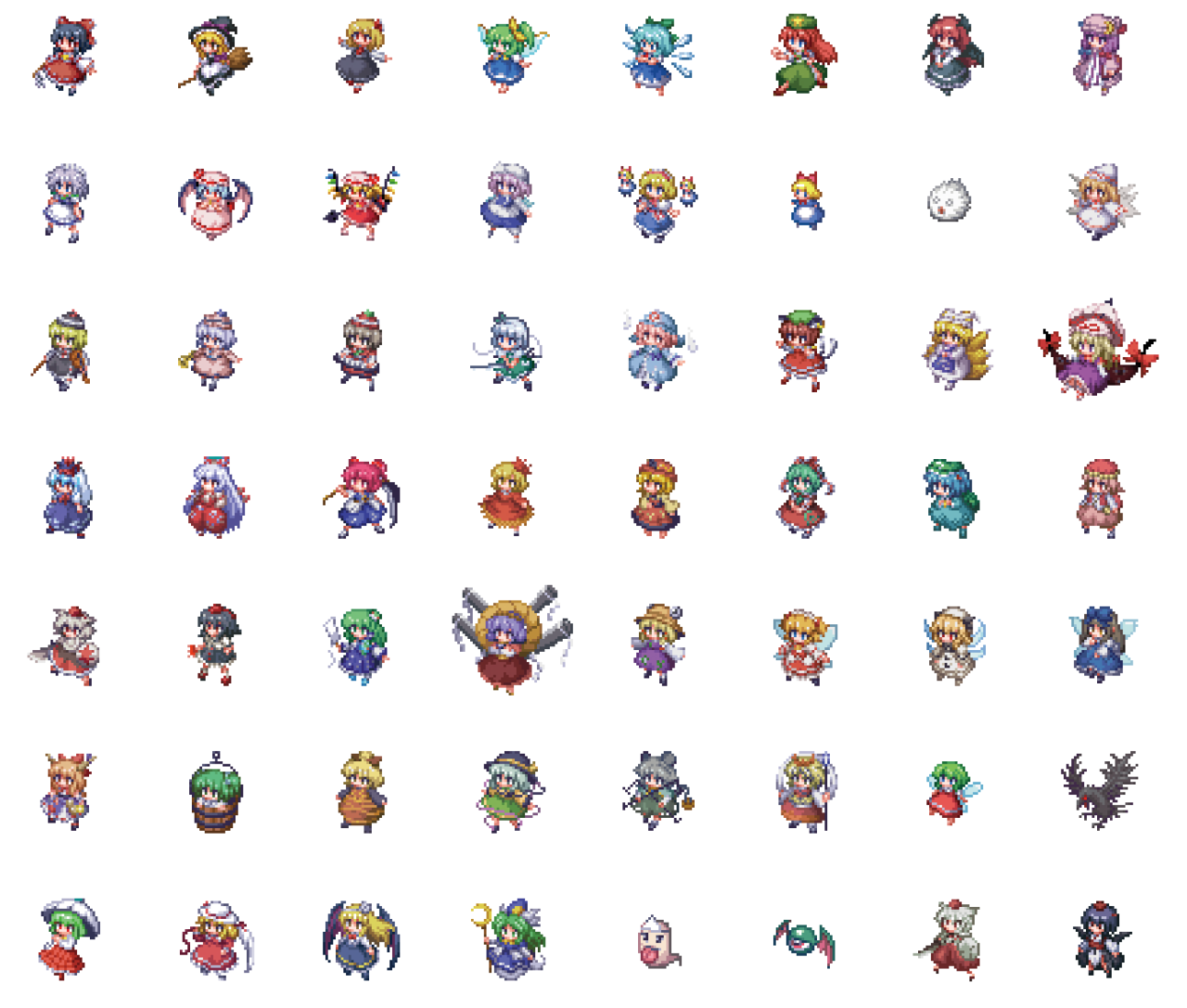 幻想少女大戦」各作品は、上海アリス幻樂団様の著作物である「東方Project」のファンゲームです。